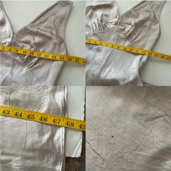 Margaret O ‘Leary Darya Double V Neck Dress Y2K style size small. - Picture 5 of 8